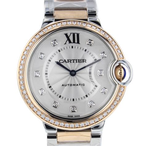 cartier ballon bleu 36mm diamond bezel|cartier ballon bleu price list.